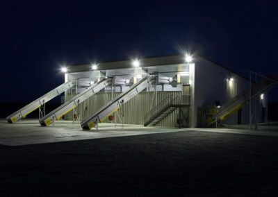 Half Constructed building in the night view